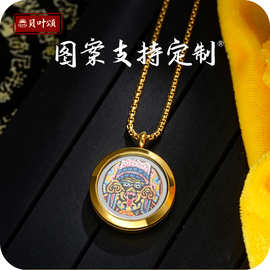 唐卡嘎乌盒扎拉姆唐卡般若可打开装东西扎基拉姆吊坠可换图批发
