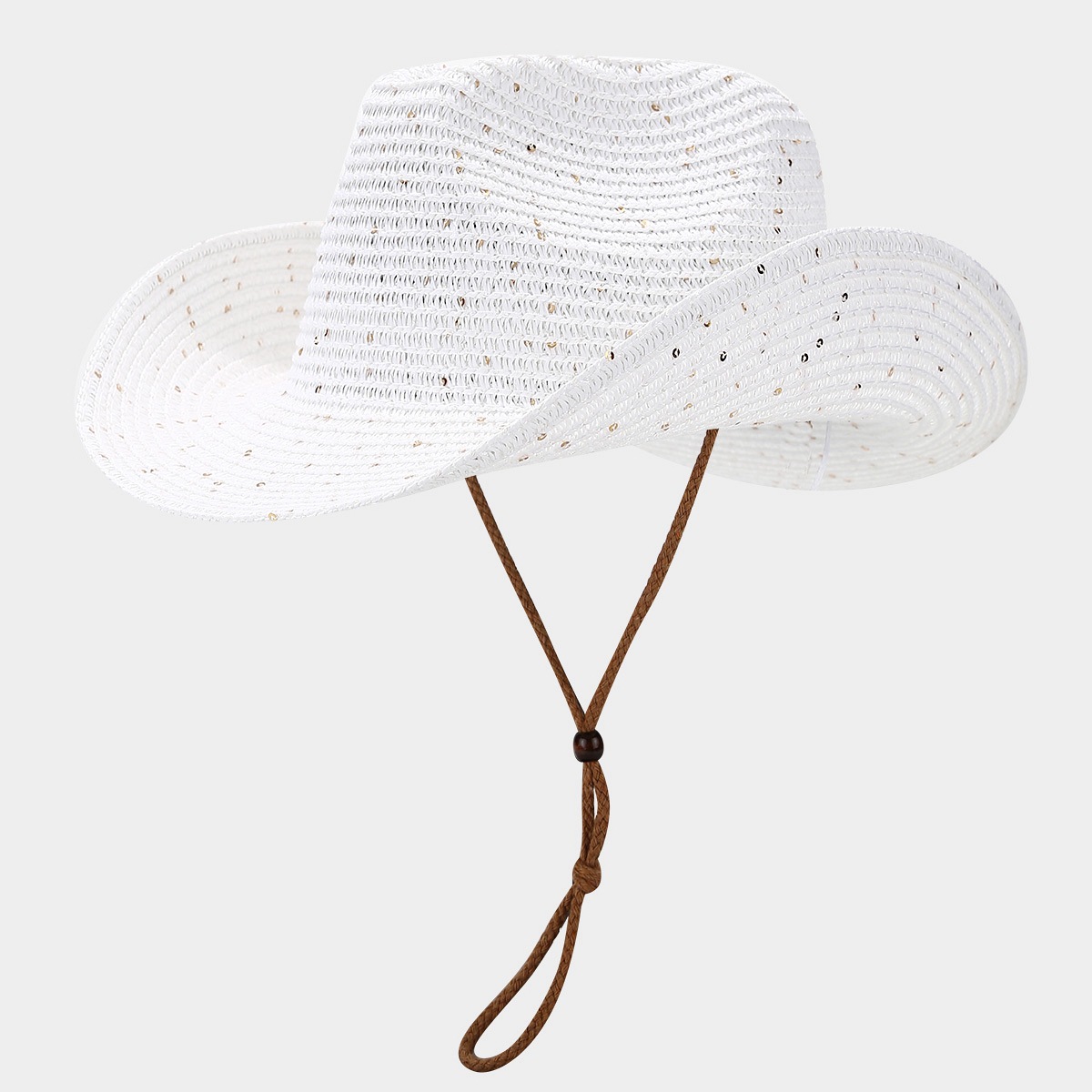 Holiday, Daily Occasion Women's Elegant Classic Style Solid Color Curved Eaves Straw Hat
