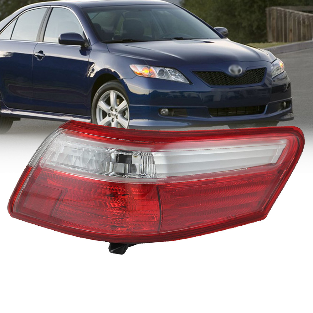 Aplicable a Toyota Camry 2007 / 08 / 09 años de luz trasera semieconjunto de luces de marcha atrás izquierda y derecha luces de freno de freno de aluminio