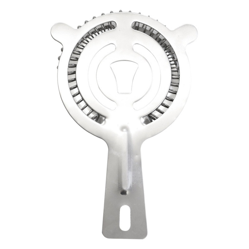 Stainless steel bartending tool ice filter cocktail ice separator coffee milk tea filter spring ice bar filter
