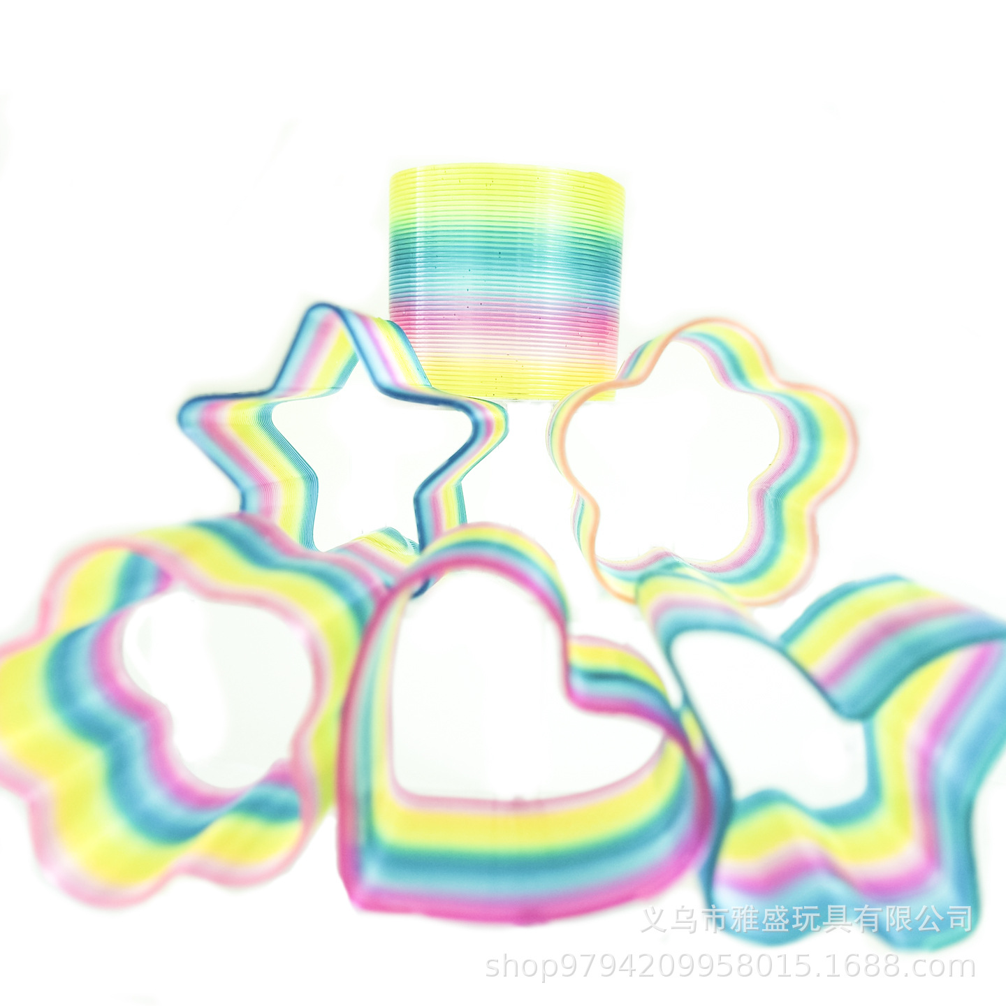 Anillo de arco iris transparente 12 cápsulas / caja nuevo juguete de arco iris caliente para adultos anillo de arco iris poligonal