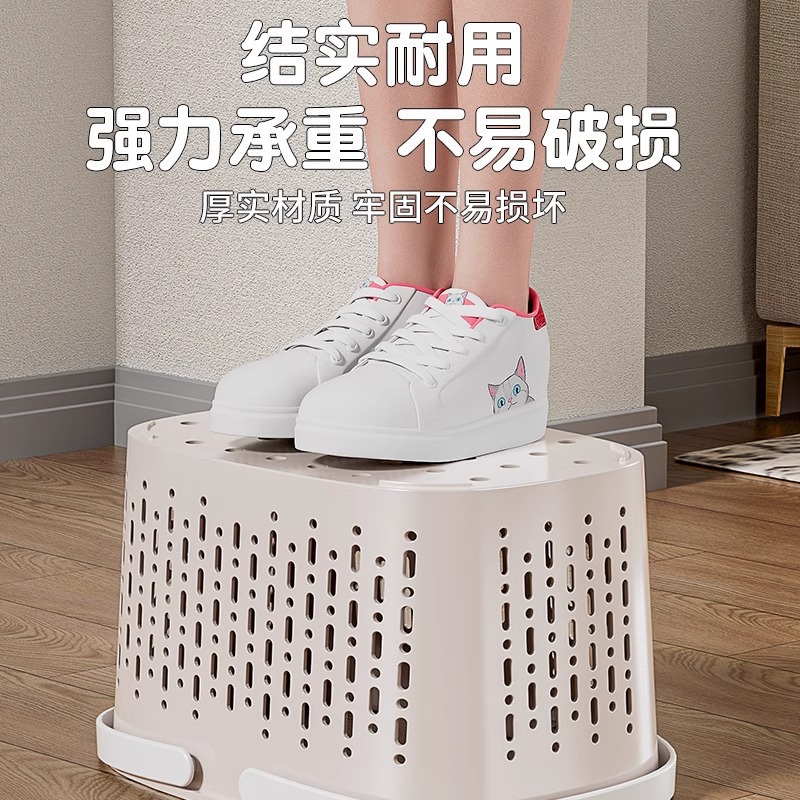 Cesta de Baño Portátil con Asa de Plástico para Artículos de Higiene y Ducha image 3