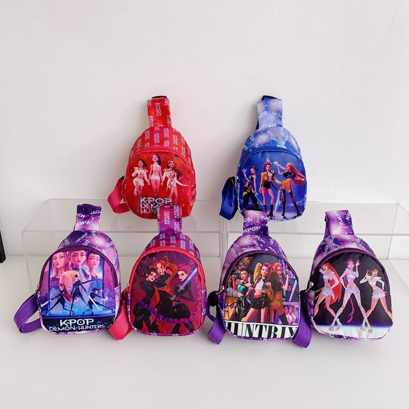 New Children's Chest Bag, Cute Cartoon Shoulder Bag for Boys and Girls, Large Capacity, Lightweight, Burden-Reducing Small Backpack Wholesale