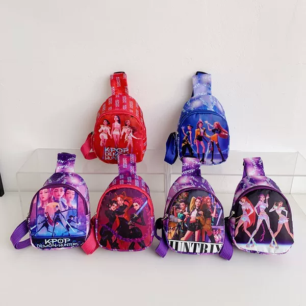 New Children's Chest Bag, Cute Cartoon Shoulder Bag for Boys and Girls, Large Capacity, Lightweight, Burden-Reducing Small Backpack Wholesale
