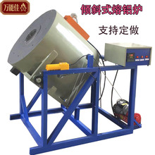 2025新型倾斜式熔铝炉压铸机镁合金熔炼坩埚电阻加热工业电炉