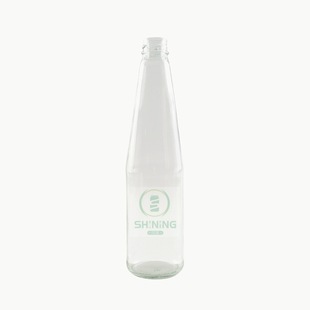 Wholesale Round High White Lightweight Bottle Oyster Sauce Bottle Tomato Sauce Bottle High Temperature Resistant Food Grade Sealed Glass Bottle
