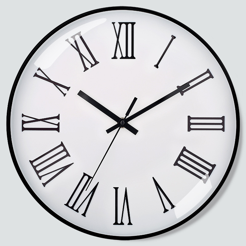 [12 pulgadas 30cm] Reloj de pared mudo moda creativa hogar sala de estar estéreo digital simple reloj al por mayor