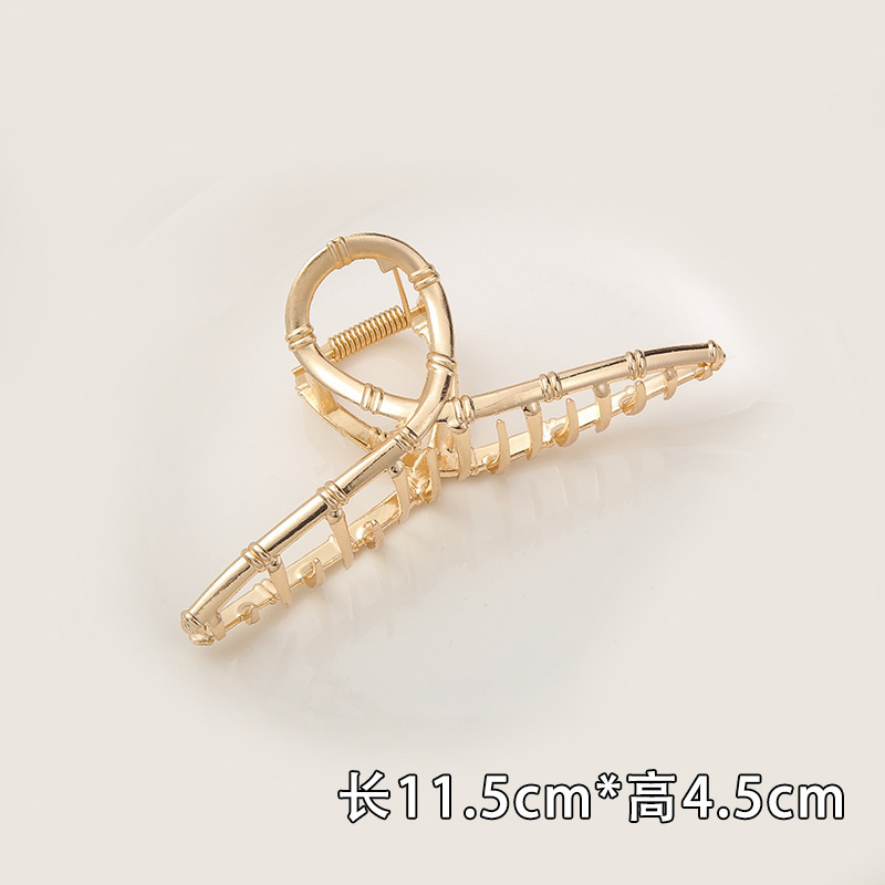 Internet celebridad clip de metal grande clip de tiburón japonés y coreano elegante temperamento espalda Cabeza pelo agarre de alto grado horquilla tocado