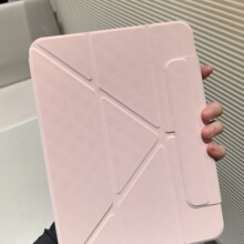 2025款ipad保护套3Y折适用iPad11/10代无笔槽air4567保护壳带搭扣