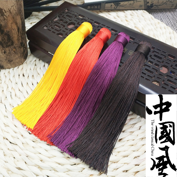 Car charm with tassels extra large 15cm tassel headless hanging accessory bag car ornament craft parts DIY