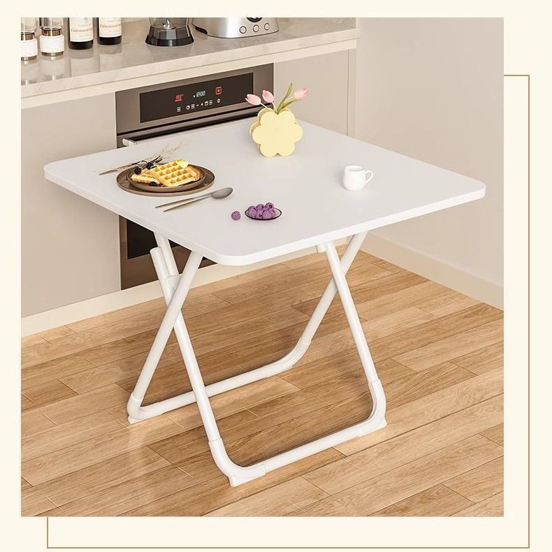 Portable Dining Table Simple Table and Chair Set Folding Table Dining Table Home Small Apartment Dining Square Table Balcony Round Table