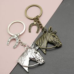 Xiyin Temu AliExpress Amazon 人気ジュエリーシンプルな馬の頭キーホルダーペンダント