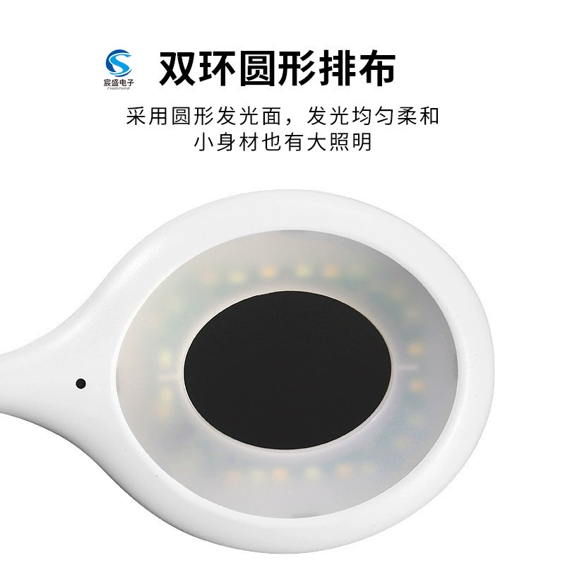 LED маленькая портативная настольная лампа для кровати, искусственный умный ночной свет