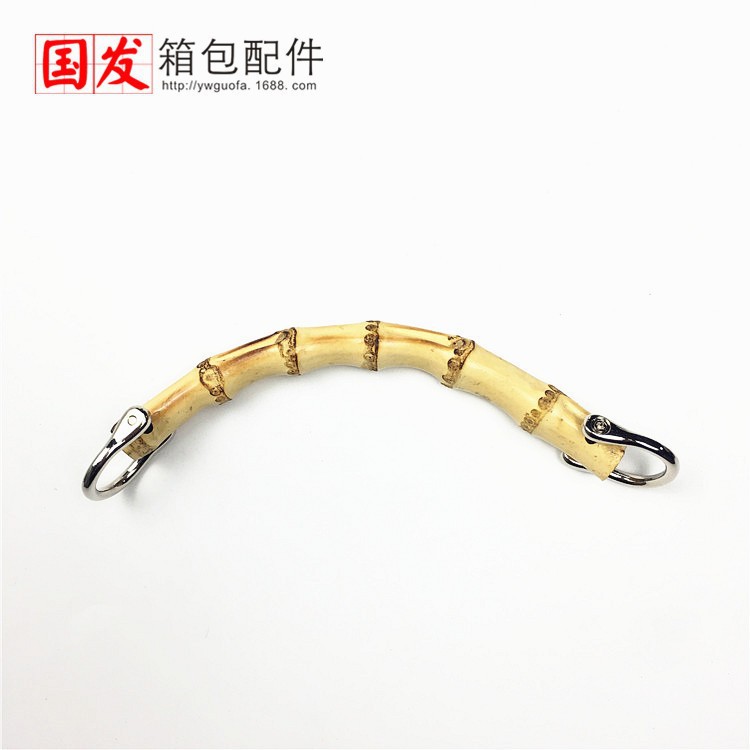 Especial: 15cm bambú brazalete de mano color original portátil bambú verdadero accesorios bolsos de mano   0633 - Mu