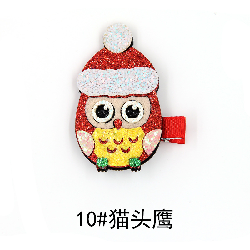 Cross Border Hot Selling Christmas Antlers Snowman Christmas Tree Hairpin Fairy Hairpin Cute Christmas Ornament CP0469