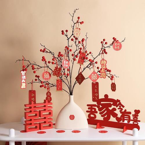 Fortune fruit artificial flowers, artificial flower decorations, living room decorations, engagement wedding arrangements, floral decorations, gifts for the newlyweds
