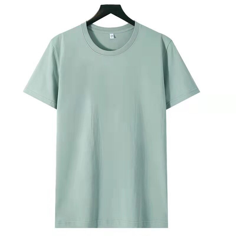 Men's Gender Wholesale Men's Simple Style Streetwear Solid Color Short Sleeve Men's T-shirt 90%Cotton
