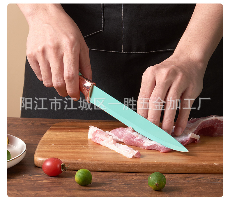 工厂直供厨具刀具套装19件套硅胶厨具套装17件套厨房用具组合套刀详情13