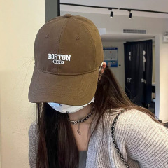夏の日焼け止め帽子、カップル、カジュアル、トレンディな男性、多用途の文字刺繍ひさしキャップ、サンシェード、つばの広い野球帽、女性用