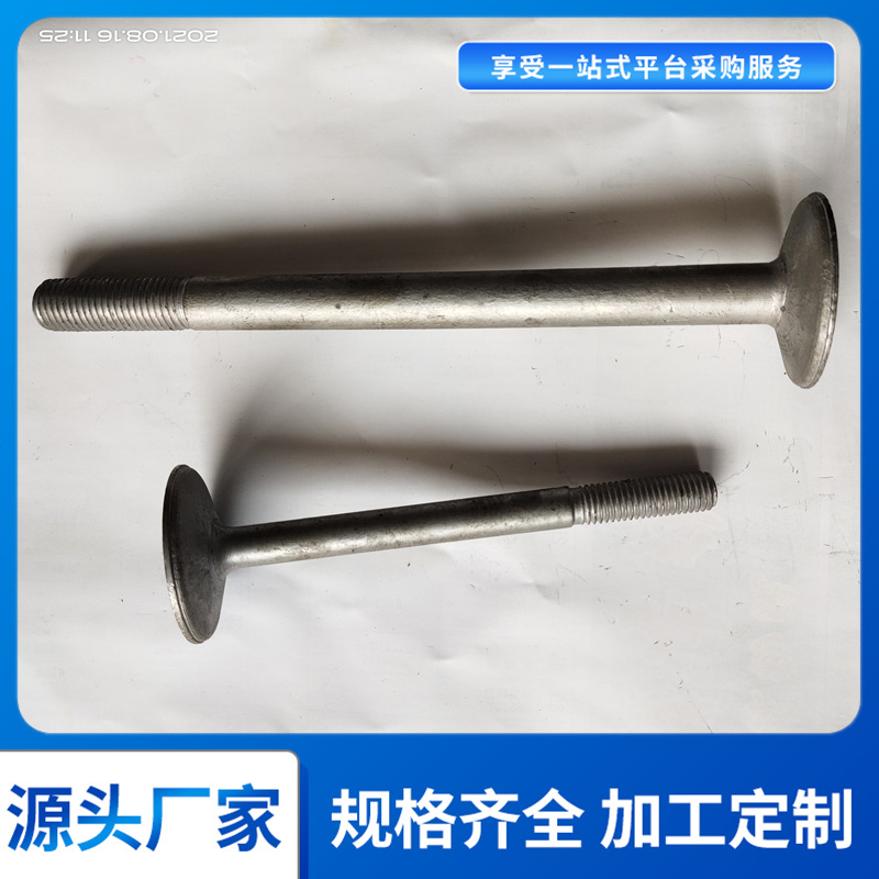 大圆头底座螺栓 大半圆头方颈螺栓 UNI 5732  GB /T 14 DIN 603