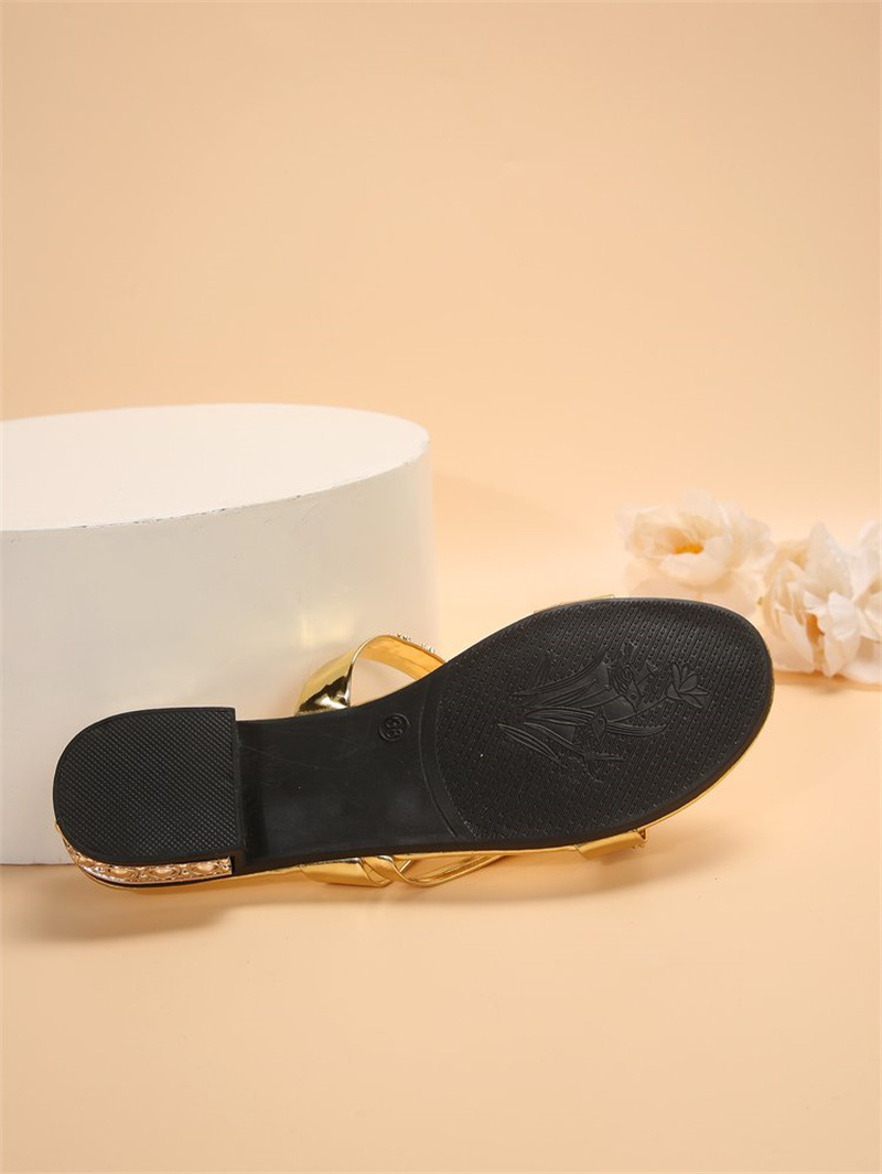 2026 Women's Shoes Fashion Rhinestone Outer Wear Women's Word Sandals Summer New Casual Slippers_vogvips.com