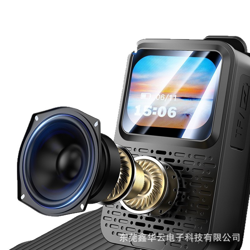 新しい V9 クロスボーダー屋外磁気バッククリップタッチ Bluetooth スピーカーポータブル多機能スマートカード小型スピーカー|undefined