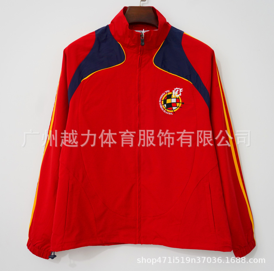 Chaqueta Bordada retro de manga larga y gruesa Manchester United Barcelona Inglaterra Brasil Real Madrid Liverpool image 42