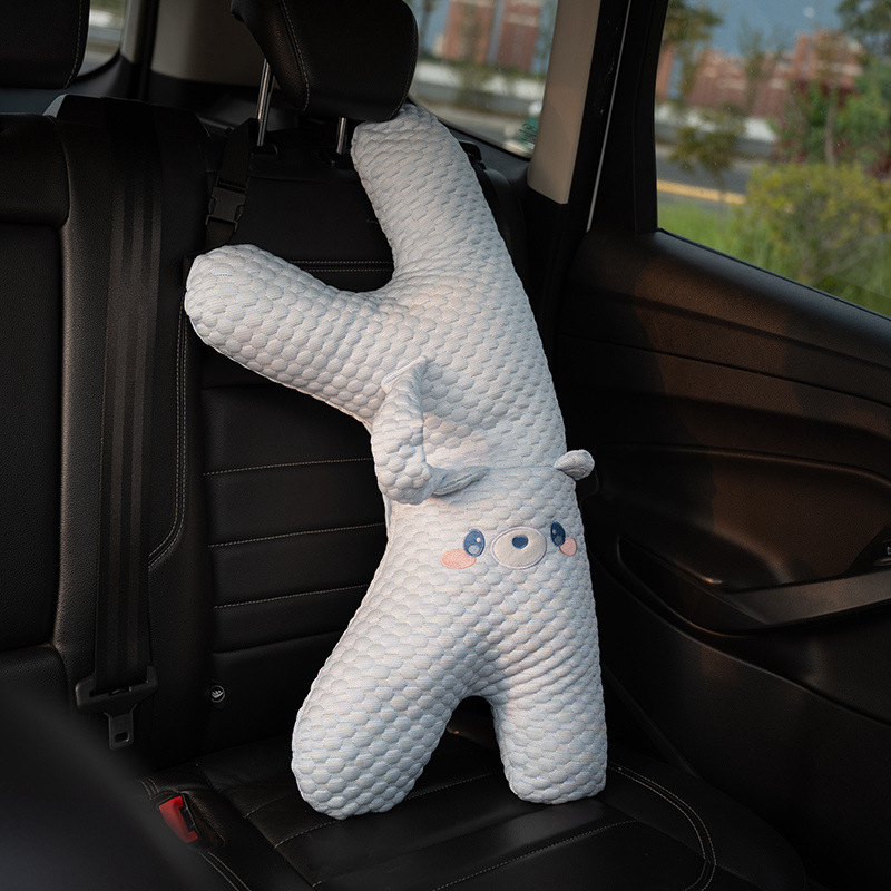 Verano almohada de seda de hielo para dormir niñas dormitorio de estudiantes dormitorio almohada de pierna para niños almohada de tira larga