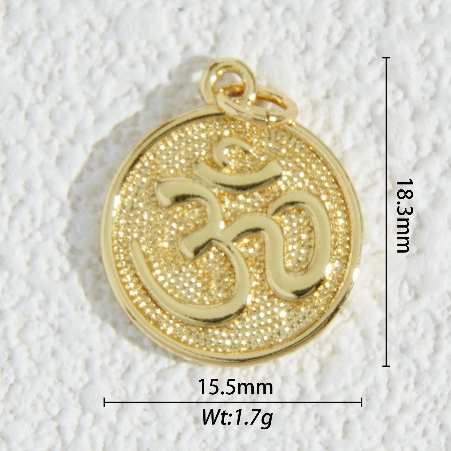 18K oro micro-cristalino accesorios de piedra estrella luna mariposa flores amor colgante DIY collar material pendientes