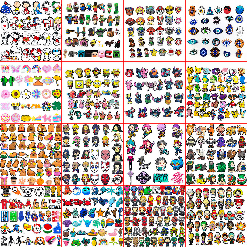 Popular Ip Cartoon Animation Set of Shoe Charms, Shoe Decorations, Pvc Shoe Sole Clips, DIY Accessories for Crocs
