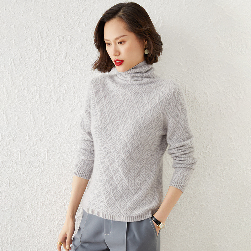 New Autumn and Winter Women's Knitwear, High-Neck A-Lantern Style Inner Layering Sweater, Slim Fit, Solid Color, Elegant Women's Sweater New Autumn and Winter Women's Knitwear, High-Neck A-Lantern Style Inner Layering Sweater, Slim Fit, Solid Color, Elegant Women's Sweater