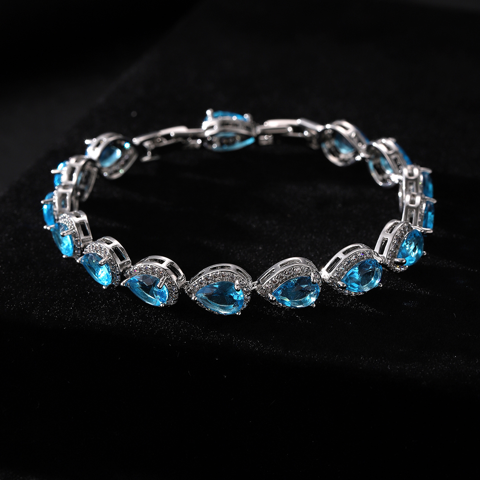 Heart-shaped sea blue