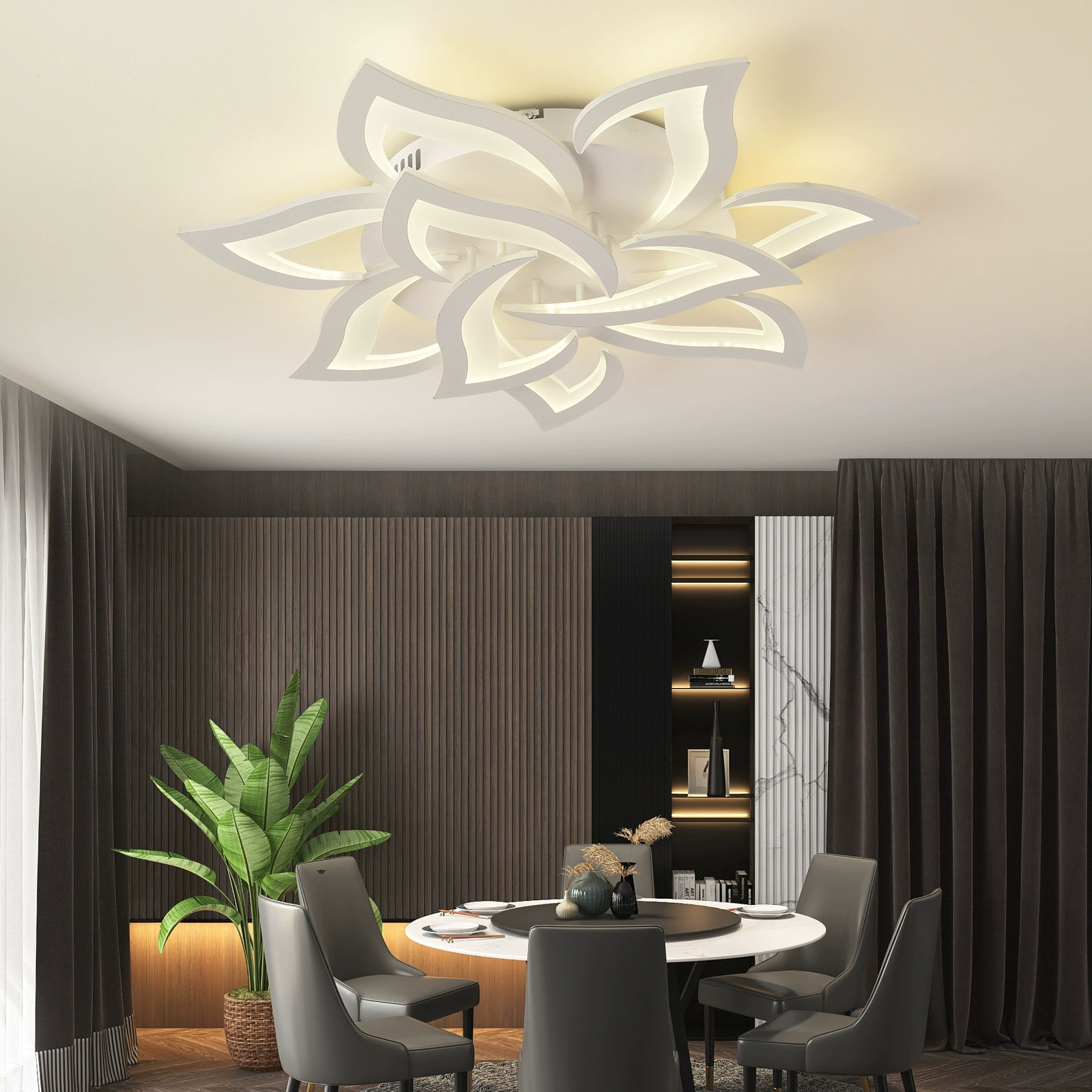 Modern and minimalistic LED creative ceiling light for living room, lights