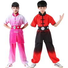 新款儿童武术服练功服中国风武术训练表演服装小孩练武服运动套装