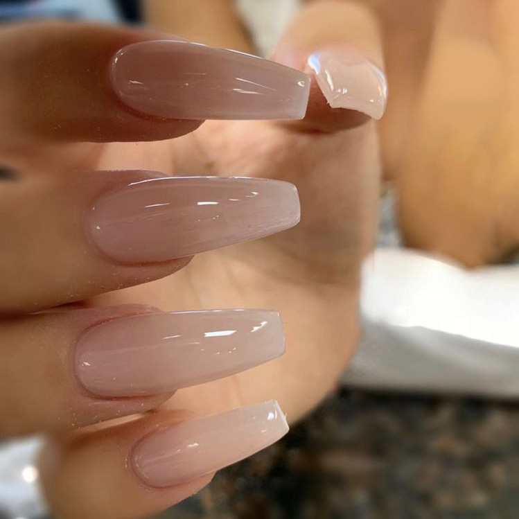 Wholesale of Finished Foreign Trade Cross-Border Wearable Nail Art Patches, Long Ballet Nails, Simple Gradient Color Fake Nails, 24 Pieces Wholesale of Finished Foreign Trade Cross-Border Wearable Nail Art Patches, Long Ballet Nails, Simple Gradient Color Fake Nails, 24 Pieces