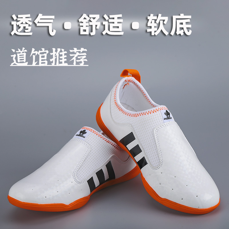 Children's Breathable Martial Arts Shoes, Soft-Soled Taekwondo Shoes, Sangmoodo Training Rubber-Soled Shoes, Comfortable for Indoor Use