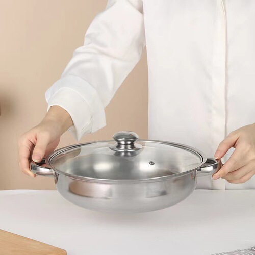 Manufacturer wholesale stainless steel steamer single layer double layer soup steamer household hot pot thickening gift 28CM