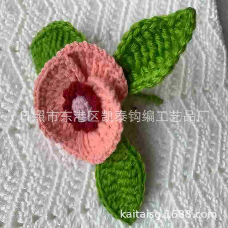 手钩花花边 钩花 毛线钩花 勾针花 花边 毛线花边 手钩花
