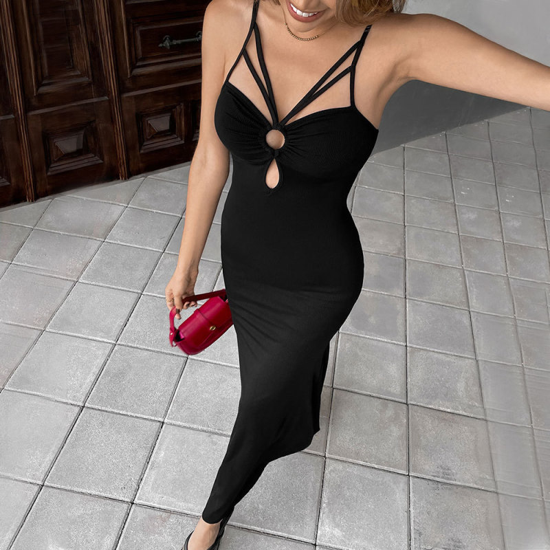 2026 Amazon Independent Website Women's Summer Simple and Elegant Style Dress with Straps, Sexy and Fashionable Bodycon Long Dress 2026 Amazon Independent Website Women's Summer Simple and Elegant Style Dress with Straps, Sexy and Fashionable Bodycon Long Dress