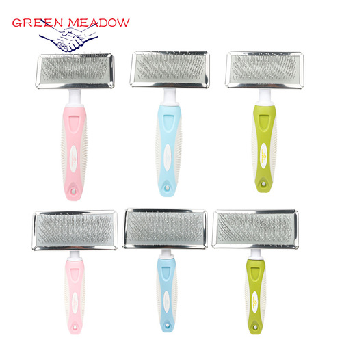 Pet comb, stainless steel high and low needle comb, Teddy cat cleaning and beauty comb, knot-opening and floating hair comb, dog comb