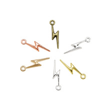 热销爆款 合金饰品配件 闪电 diy创意项链 耳坠材料批发