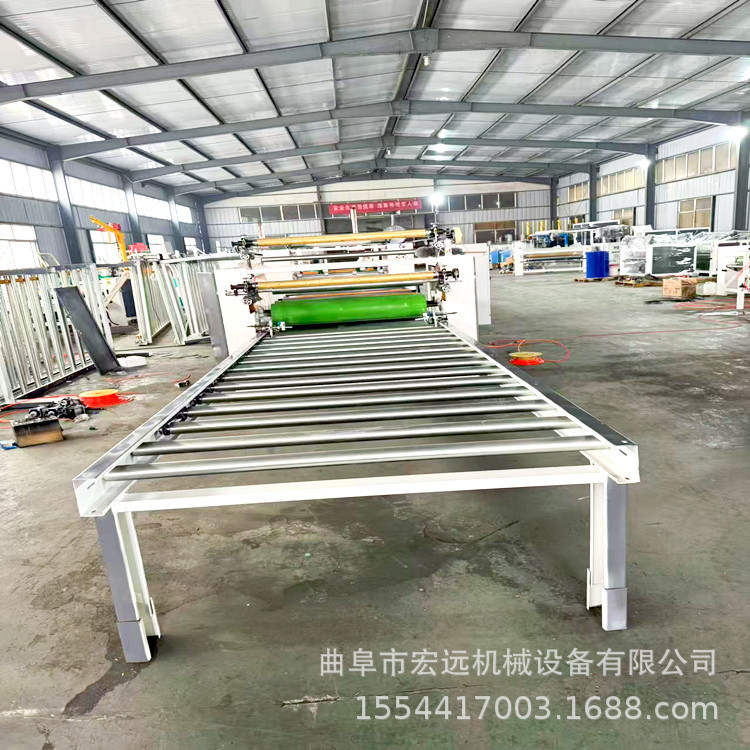 全自动涂胶贴面机 木工贴纸机 瓷砖地板覆膜机 热溶胶刮胶平贴机