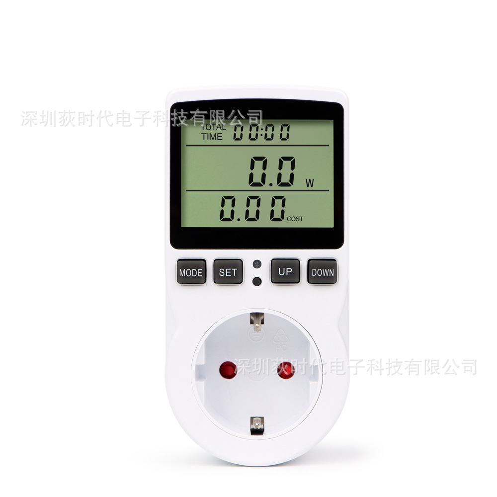 Regulación transfronteriza de EE. UU. Toma de medición de potencia estándar europea Medidor de energía eléctrica de voltaje Medidor de energía eléctrica Watt Toma inteligente para el hogar