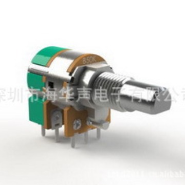 供应R120GS开关电位器，旋转式VR，B50K双联带开关电位器