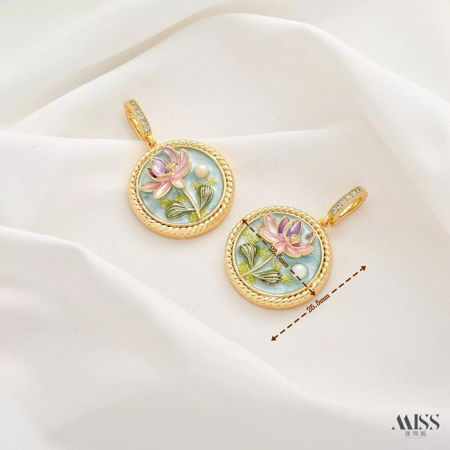 Мод pendant из органического жемчуга, свитер, аксессуар, ручная роспись, цветочная, китайский стиль, стиль высокого качества