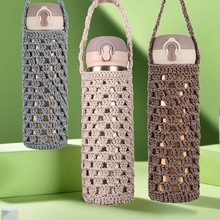 保温杯手工针织杯套成品保护套毛线编织手提水杯袋子防烫隔热通用