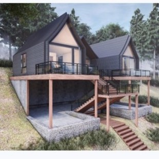 Outdoor Scenic B&B Accommodation Wooden House Unique Wooden House Style Internet Celebrity Check-In B&B