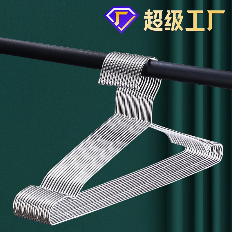 304 percha de ropa de acero inoxidable hogar engrosada percha ropa fresca percha ropa soporte percha ropa al por mayor