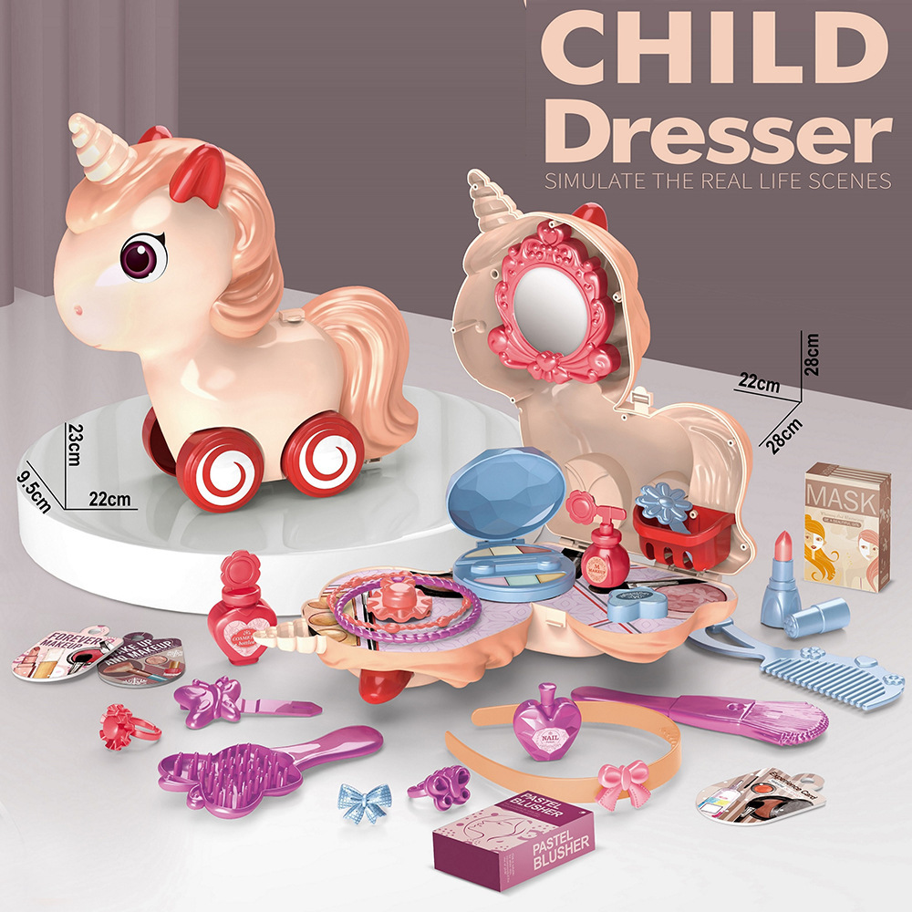 Fábrica personalizada para el juego de simulación pony de dibujos animados unicornio espalda hombro juguetes interactivos multifuncionales