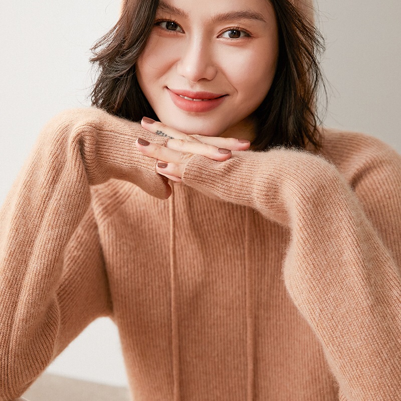 Autumn and Winter New Hooded Cashmere Sweater Women's Pullover Sweater Knitted Base Shirt Wearing Western Style Loose Thickened Sweater Autumn and Winter New Hooded Cashmere Sweater Women's Pullover Sweater Knitted Base Shirt Wearing Western Style Loose Thickened Sweater